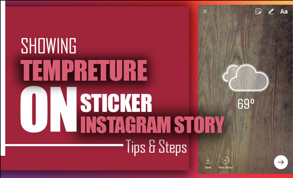 instagram temperature sticker